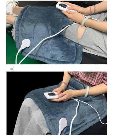 Haofy Electric Heating Scarf - Adjustable Shoulder Heating Pad with Timer Function | EU Plug 220-240V | Perfect for Office Use - Buy Online on GoSupps.com
