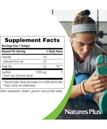 Buy Nature Plus Lecithin 1200mg - 90 Softgels for Healthy Brain & Heart | International Shipping Available - Buy Online on GoSupps.com