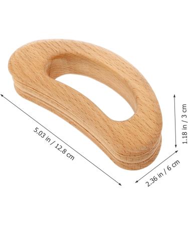 Beavorty Holz-Gua-Sha Tool | Manual Deep Tissue Massage for Neck & Back | Wooden Massage Device - Beige - Buy Online on GoSupps.com