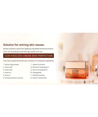 ICON FACE EXO CREAM - Anti-Aging Day & Night Cream for Smooth Firm Radiant Skin | Reduces Wrinkles Dark Circles & Dry Skin - 50ml - Buy Online on GoSupps.com