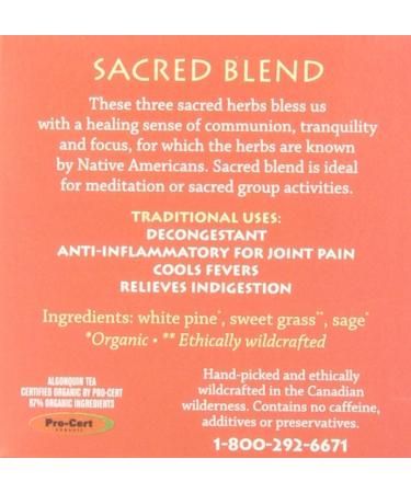 Organic Sacred Blend Tea - 0.02 lb | Premium Herbal Tea for Wellness & Energy - International Shipping Available - Buy Online on GoSupps.com