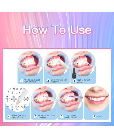 LFLIFENG Tooth Gems - 8 Styles of Stunning Tooth Jewelry Set for Parties & Festivals | Style 4 - Buy Online on GoSupps.com