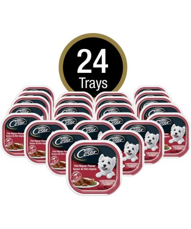 CESAR Adult Wet Dog Food Classic Loaf in Sauce Entr es - Filet Mignon 100g Tray (24 Pack) Filet Mignon 100 g (Pack of 24) - Buy Online on GoSupps.com