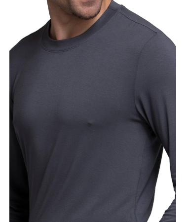 Work Wear Professionals Men's Underscrub T-Shirt - Long Sleeve, Crew Neck, Large Pewter | WW700 - Buy Online on GoSupps.com