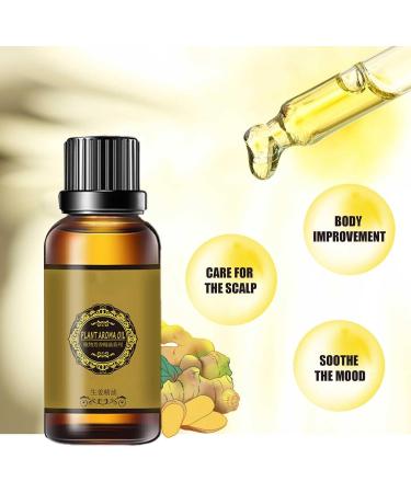 Slimming Oil - Ginger Oil for Weight Loss & Abdominal Massage - Lymphatic Drainage Fat Tissue Oil - Buy Online on GoSupps.com