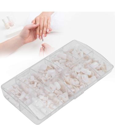200pcs White Practice Hand Nail Tips - DIY False Nails for Beginners & Nail Salons | International Shipping - Buy Online on GoSupps.com