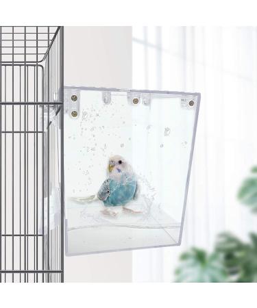 Tfwadmx Bird Bath for Cage - Parrot, Parakeet, Lovebirds, Conure, Cockatoos - No-Leakage Hanging Shower Tub for Small Pet Birds - Buy Online on GoSupps.com