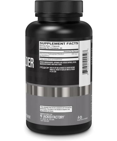 Jacked Factory Essentials Muscle Builder - ATP Muscle Builder for Men with Peak ATP to Support Muscle Gain Enhance Athletic Performance & Increase Strength - 30 Capsules - Buy Online on GoSupps.com