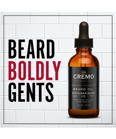 Cremo Reserve Collection Beard Oil - Reserve Blend 1 fl oz (30 ml) | Hydrate & Nourish Your Beard - Buy Online on GoSupps.com