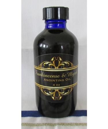 Frankincense and Myrrh Prayer Anointing Oil Large 4 oz Bottle