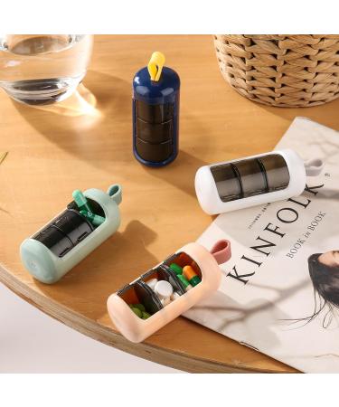 Minimalist White Pill Box for Vitamins | On-the-Go Tablet Organizer | Secure Pill Dose Storage - Buy Online on GoSupps.com