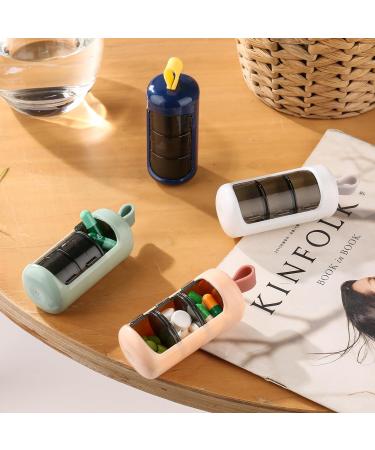 Jingyi Blue Tablet Pill Box - Portable Vitamin Organizer for On-the-Go | Secure Dose Storage & Optimal Medical Property Maintenance - Buy Online on GoSupps.com