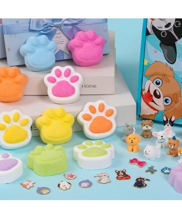 G.C Paw Bath Bombs for Kids with Surprise Puppy Toys - 12Pcs Organic Bubble Bath Fizz Balls & Necklace for Boys and Girls - Non-Inside, Natural Toddler Bath Bombs - Buy Online on GoSupps.com