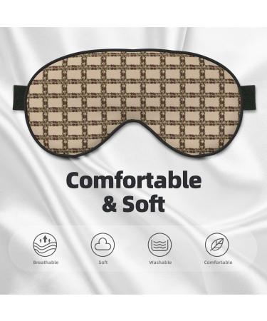 Buy Reusable Sleep Mask - Soft Blackout Eye Cover for Men & Women | Perfect for Travel Camping & Better Sleep | Great Gifts - Pine Cone Border - Buy Online on GoSupps.com