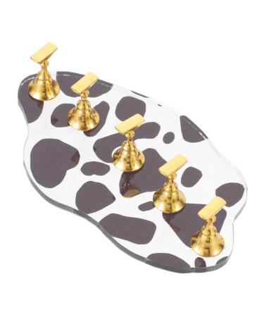 DRESSOOS 2 Sets base Palette nail nail holder for painting nails fake nail stand with base nail tips stand holder nail frame the cow nail stand easel artificial false nails