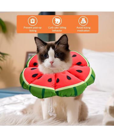 Avont Rewrise Adjustable Cat Collar - Soft Neck Leak Protection for Small Dogs & Cats Ideal After Surgery - Medium Watermelon - Buy Online on GoSupps.com