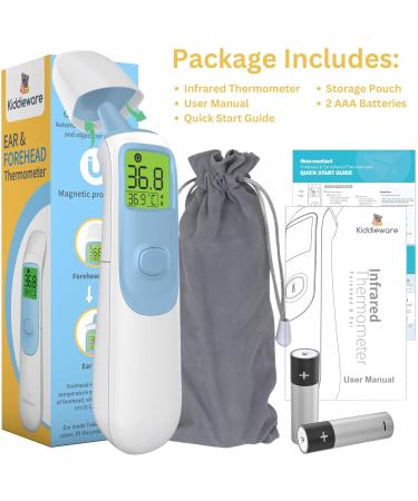 Best Ear and Forehead Baby Thermometer - Digital Instant Read for Infants & Adults | 20 Memories Touchless Design - Buy Online on GoSupps.com