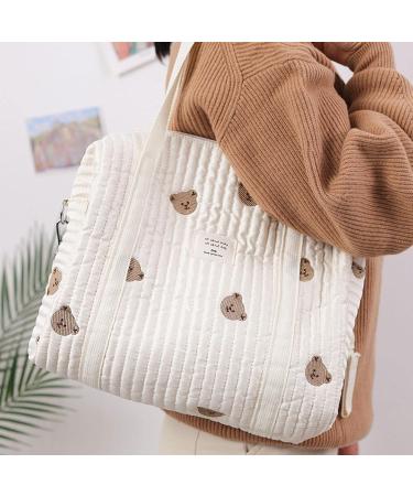 Multifunctional Moxeupon Embroidery Baby Wrap Pocket | Large Capacity Cotton Travel Diaper Bag for Strollers - Buy Online on GoSupps.com