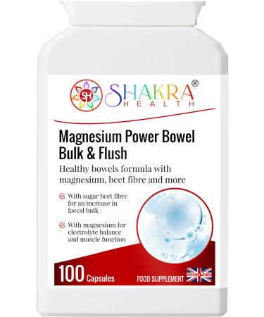 Magnesium Power Bulk & Flush. A Magnesium Based Formula to Support Long-Term Bowel Hydration Health & Removal of Colonic Plaque | Shakra Health