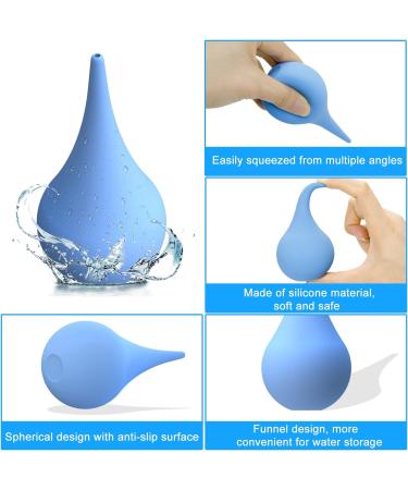 BVN Rubber Suction Ear Syringe 90ml | Hand Bulb Squeeze Bulb for Ear Wax Removal - Blue | Suitable for Adults and Children - Buy Online on GoSupps.com