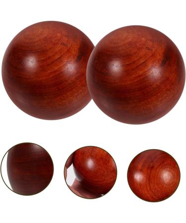TOVINANNA 6 STK Wood Massage Balls Chinese Lacrosse Fitness Balls for Muscle Stretching Bamboo Handballs 5x5cm Ideal for Relaxation & Wellness - Buy Online on GoSupps.com