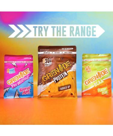 Grenade High Caffeine Pre Workout Powder - Natural Caffeine Citrulline Beta Alanine Tyrosine & Betaine - Cherry Bomb Flavor - 330 g (20 Servings) - Buy Online on GoSupps.com