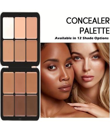 Carla Secret - Carla Secret Concealer Palette 12 Colors Carla Secret Makeup Carla Secret Cream Blush Palette Carla Secret Palette Long-Wearing Full Coverage Makeup for All Skin Types (01) - Buy Online on GoSupps.com