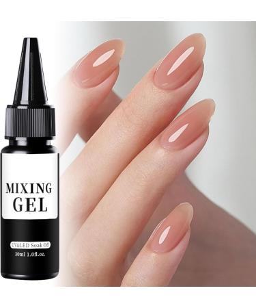 Clear Gel Nail Polish - Multifunctional Mixing Gel | 30ml Long-Lasting Mixing Polish for Holidays Weddings Cosplay and Home Use - Buy Online on GoSupps.com