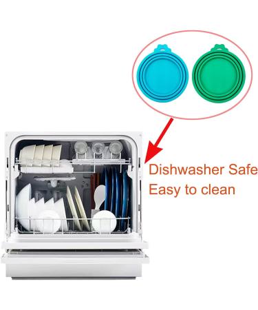 Peslogy 2pcs Universal Silicone Tin Can Lids Pet Food Can Cover Can Lids Pet Dog Cat Food Storage Can Tin Covers Lid Top 1 Fit 3 Standard Size (Blue and Green) - Buy Online on GoSupps.com