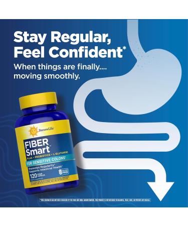 Renew Life Adult Fiber Supplement - Fiber Smart - Dietary Fiber - Gluten & Soy Free - 120 Vegetarian Capsules - Buy Online on GoSupps.com