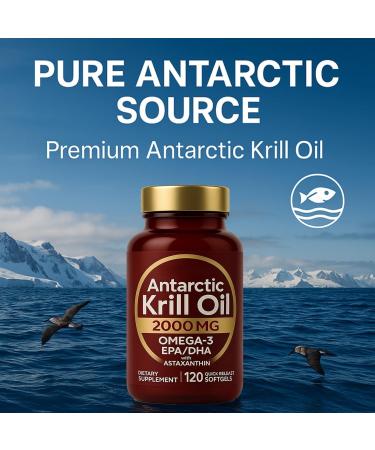 Krill Oil 2000 mg New Supports Daily Dietary Needs for Antioxidants1201Pcs - Buy Online on GoSupps.com