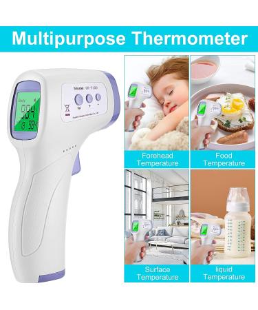 Handheld Non-Contact Digital Forehead Thermometer with LCD Display - Fast Measurement for Room, Offices, Shops, Schools - Buy Online on GoSupps.com