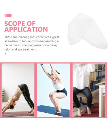 Minkissy 4pairs Moisturizing Socks Hydrating Socks Foot Spa Gloves Bronzing Pearls for Face Moisture Socks Moisturizer Socks Anti-Crack Cotton Spandex Ripstop Socks White Aldult - Buy Online on GoSupps.com