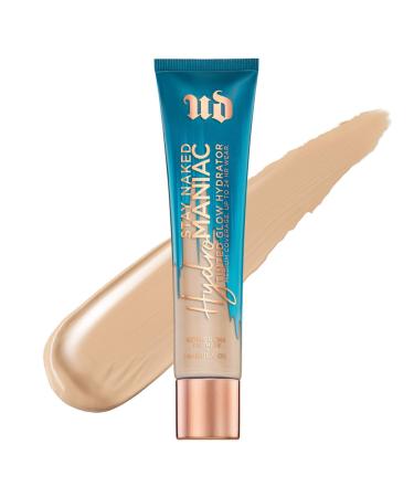 Urban Decay Hydromaniac Tinted Moisturizer, 20 Fair Neutral - 24H Longwear, Weightless Buildable Medium Coverage for Healthy, Glowing Skin - With Kombucha Filtrate & Marula Oil 20 (fair neutral)