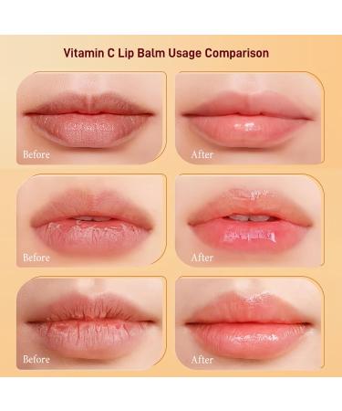 Vitamin C Anti-Chapping Moisturizing Lip Butter Multi-Purpose Glossy Lip Balm Vitamin C Lip Balm Lip Primer for Women Plumper Gentle Lip Serum Exfoliation - Buy Online on GoSupps.com