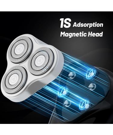 Mini Electric Razor for Men | Rechargeable Wet & Dry Shaver | Portable IPX6 Waterproof Trimmer | 45 Minutes Runtime | Optimal Bald Head Grooming - Buy Online on GoSupps.com