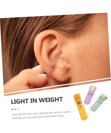 GOOHOCHY 3sets Portable Earwax Removal Tools Cute Cartoon Ear Cleaners with Ergonomic Handles for Safe and Gentle Ear Wax Removal at Home - Buy Online on GoSupps.com