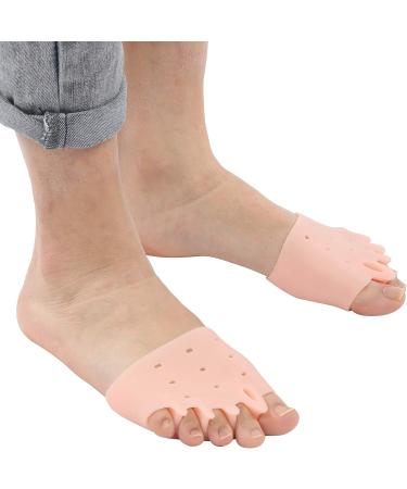 Silicone Toe Separator 5 Pairs - Daily Exercise Training Valgus Corrector (Skin Color) - Buy Online on GoSupps.com