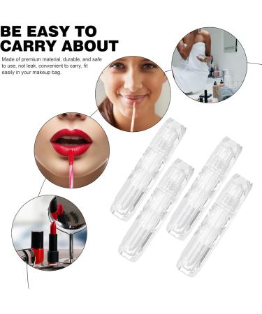 Lot de 5 Tubes Vides pour Gloss L vres Format Mini 5 Ml Plastique Transparent Rechargeables et tanches Contenants pour Maquillage et Retouches Nomades - Buy Online on GoSupps.com