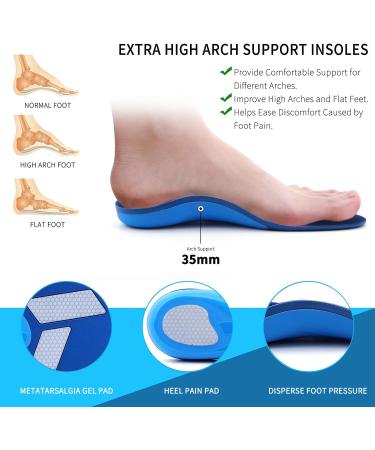 Larsaro Orthopedic Insoles for Foot Pain & Plantar Fasciitis - Flat Feet Relief for Men & Women (EU Size 38-40) - Buy Online on GoSupps.com