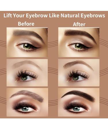 Microblading Eyebrow Pen - Premium 4-Prong Applicator | Long-Lasting Smudge-Proof Dark Brown Eyebrow Pencil for Natural Brows - International Shipping Available - Buy Online on GoSupps.com