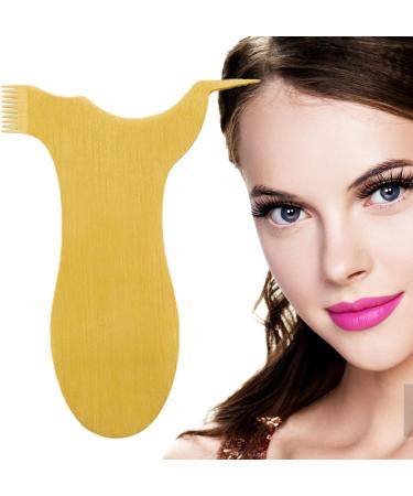 Y Shape Eyelash Brush Comb | Stainless Steel Eyelash Lift Brush Reusable Lash Perm Lift Brush Grafting Eyelash Makeup Tool for Women Gold T - Buy Online on GoSupps.com