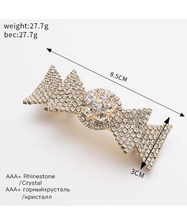 Hair Clip Gold Diamond Horsetail Clip Barrettes Spring Hair Clip Hair Accessories Bangs Clip Side Clip Top Clip - Buy Online on GoSupps.com