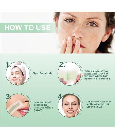 80 Pieces Gentle Face Wax Strips Moisturizing & Nourishing Hair Removal for Men & Women - Buy Online on GoSupps.com