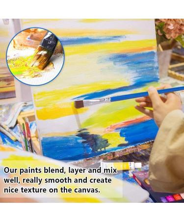 Shuttle Art Acrylic Paint Set - 16 Vibrant Colors | Non-Toxic, Artist Quality Pigments | Ideal for Kids, Adults, and Professionals | Includes 3 Brushes | For Canvas, Wood, Fabric, Ceramic Crafts - Buy Online on GoSupps.com
