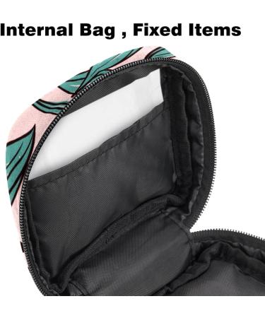 Women s Tropical Pink Flower Napkin Storage Bag | Portable Menstrual Cup & Bandages | Ideal for First Period - Buy Online on GoSupps.com