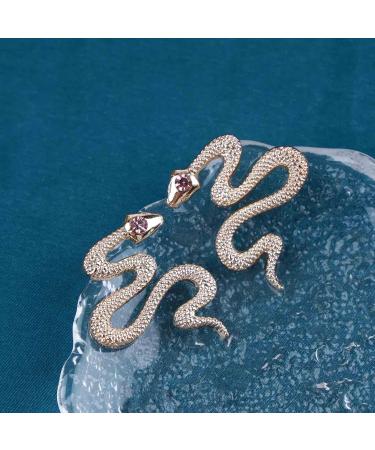 Vintage Gold Snake Stud & Drop Earrings | Gothic Serpent Jewelry for Women & Girls - Punk Viper Cobra Design - Buy Online on GoSupps.com
