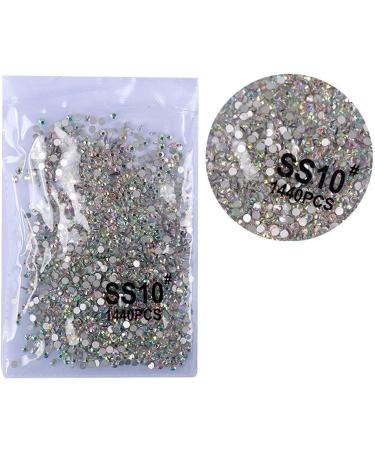 FEIlei 1440Pcs Crystal Flat Back Round Shape Rhinestones Mixed Nail Gems Gemstones Kits - Buy Online on GoSupps.com