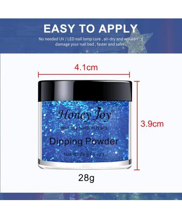 Glitter Hexagon Sequins Dipping Powder Nails - Long-lasting, No UV Light Needed - 28g/Box (HJ-ND064B-No.132) - Buy Online on GoSupps.com