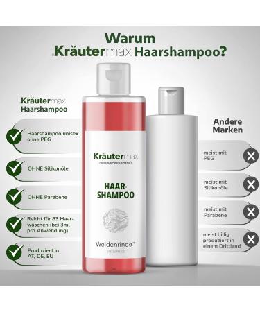Willow Bark Shampoo Against Lice with Willow Bark Extract 1 x 250 ml - Buy Online on GoSupps.com